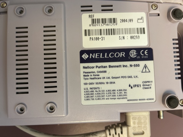 1296689-5 Pulsoximeter – Nellcor N-550