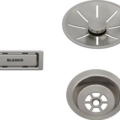 1369751-1 Avlopps- och bräddavloppsset, 3 st, 3 delar - Blanco Infino
