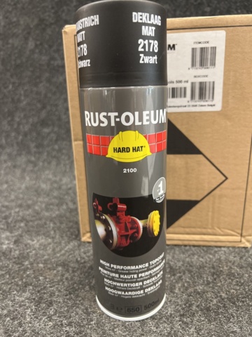 1402259-3 6 st burkar sprayfärg Rust-Oleum Mattsvart