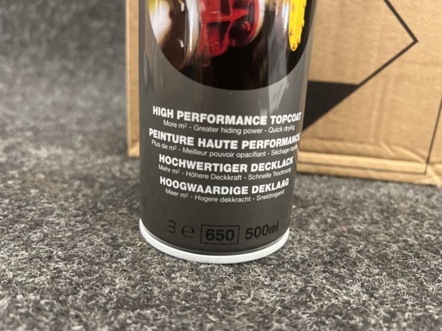 1402260-2 6 st burkar sprayfärg Rust-Oleum Mattsvart