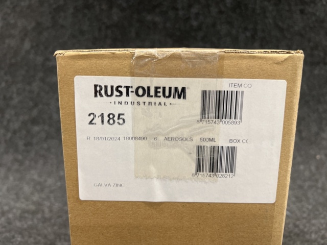 1402266-5 6 st burkar sprayfärg Rust-Oleum Galva Zink 2185