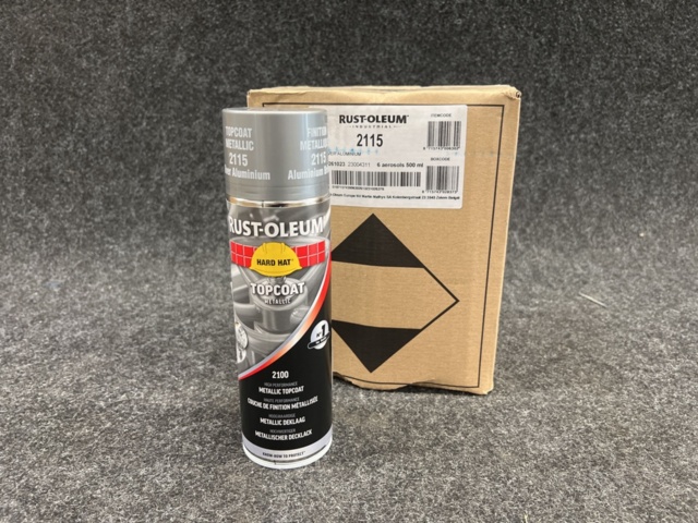 1402270-1 6 st burkar sprayfärg Rust-Oleum Metalic 2100