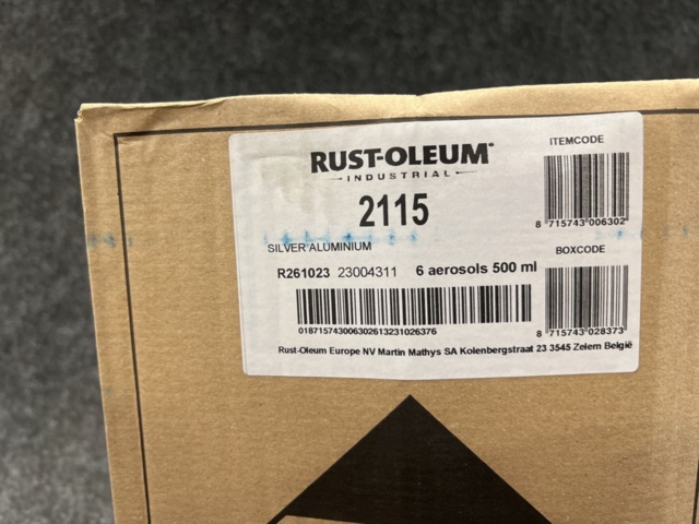 1402270-4 6 st burkar sprayfärg Rust-Oleum Metalic 2100