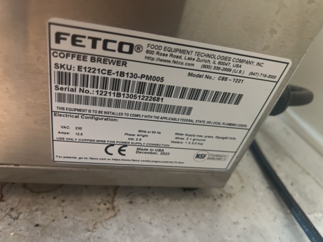 1395441-7 Kaffebryggare med 2 st termosar - Fetco CBS-1221