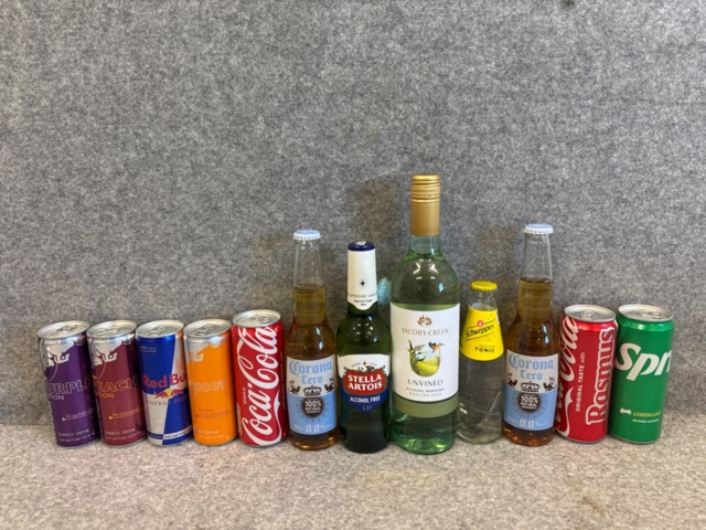 1367837-1 Läsk & alkoholfri dryck enligt bilder