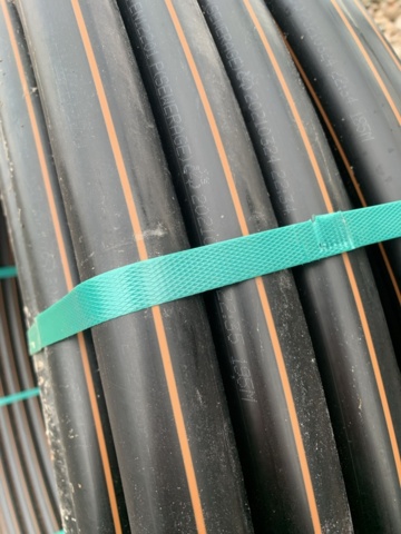 1094605-5 Pem-rör Wavin brun stripe 40X2,4 L=200M PN8 PE80 SDR17