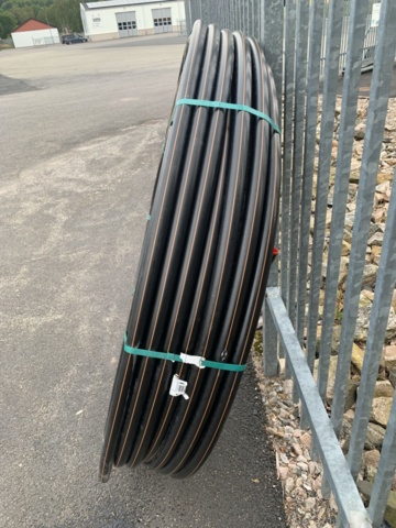 1094605-6 Pem-rör Wavin brun stripe 40X2,4 L=200M PN8 PE80 SDR17