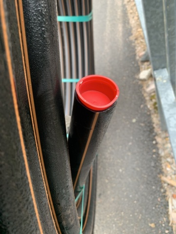 1094605-10 Pem-rör Wavin brun stripe 40X2,4 L=200M PN8 PE80 SDR17