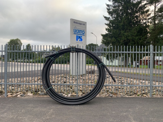 1094600-1 Pem-rör Wavin brun stripe 75X4,5 L=50M PN8 PE80 SDR17