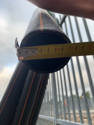 1094600-4 Pem-rör Wavin brun stripe 75X4,5 L=50M PN8 PE80 SDR17