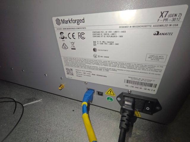 1405167-8 Markforged X7 Gen 2 3D Printer