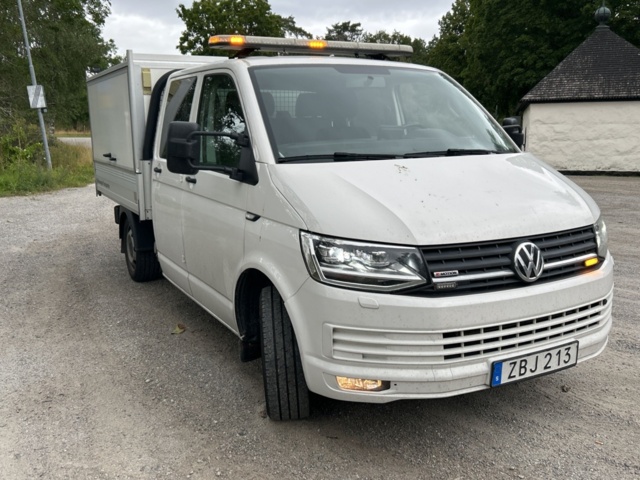 1383178-6 Volkswagen Transporter Chassi Dubbelhytt T32 2.0 TDI 4Motion DSG Sekventiell, 150hk, 2018
