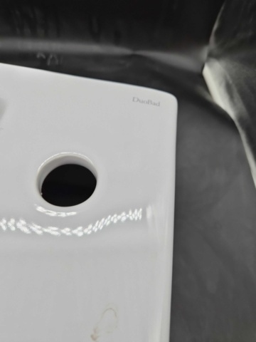 1375868-2 Tvättställ - Duobad, porslin, 53x32x14 cm