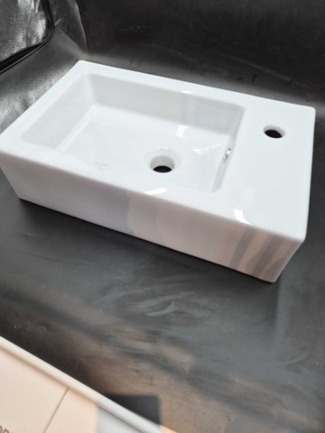 1375869-1 Tvättställ - Duobad, porslin, 53x32x14 cm