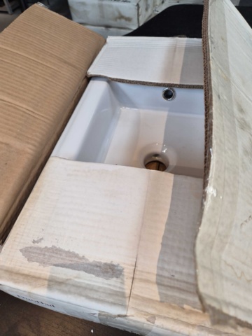 1375869-4 Tvättställ - Duobad, porslin, 53x32x14 cm