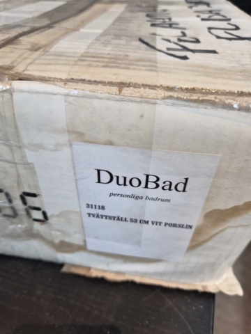 1375871-2 Tvättställ - Duobad, porslin, 53x32x14 cm