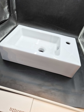 1375871-1 Tvättställ - Duobad, porslin, 53x32x14 cm