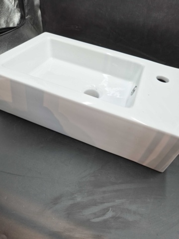 1375872-1 Tvättställ - Duobad, porslin, 53x32x14 cm