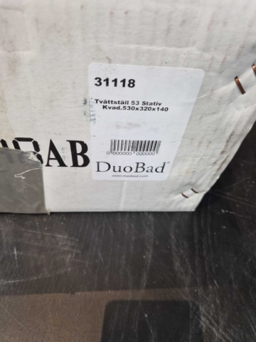 1375875-3 Tvättställ - Duobad, porslin, 53x32x14 cm