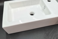 1375875 Tvättställ - Duobad, porslin, 53x32x14 cm