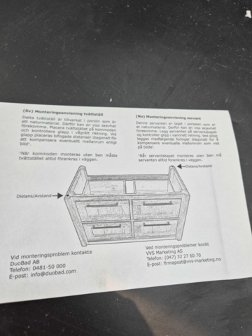 1375875-6 Tvättställ - Duobad, porslin, 53x32x14 cm
