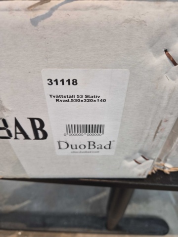 1375877-2 Tvättställ - Duobad, porslin, 53x32x14 cm