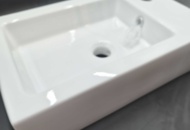 1375877 Tvättställ - Duobad, porslin, 53x32x14 cm