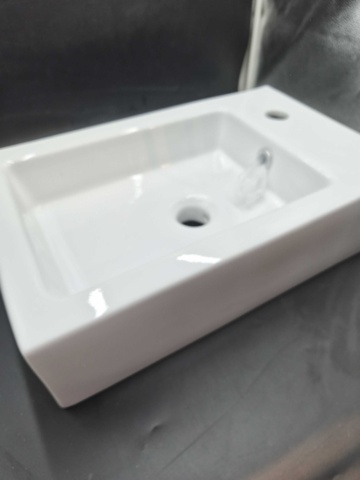 1375877-1 Tvättställ - Duobad, porslin, 53x32x14 cm