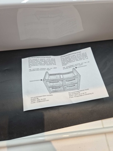1375877-6 Tvättställ - Duobad, porslin, 53x32x14 cm