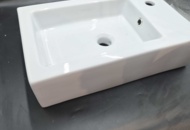 1375876 Tvättställ - Duobad, porslin, 53x32x14 cm