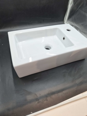 1375876-1 Tvättställ - Duobad, porslin, 53x32x14 cm