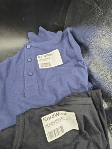 1407569-3 Arbetskläder, 6 st, linnen, underställ, piké, sweatshirt, stl XL