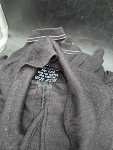 1407569-4 Arbetskläder, 6 st, linnen, underställ, piké, sweatshirt, stl XL