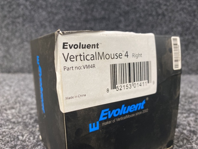 1407829-3 Ergonomisk mus Evoluent 4 - höger (grå)