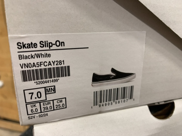 1407884-4 Skor Vans Skate Slip-on, Strl 39