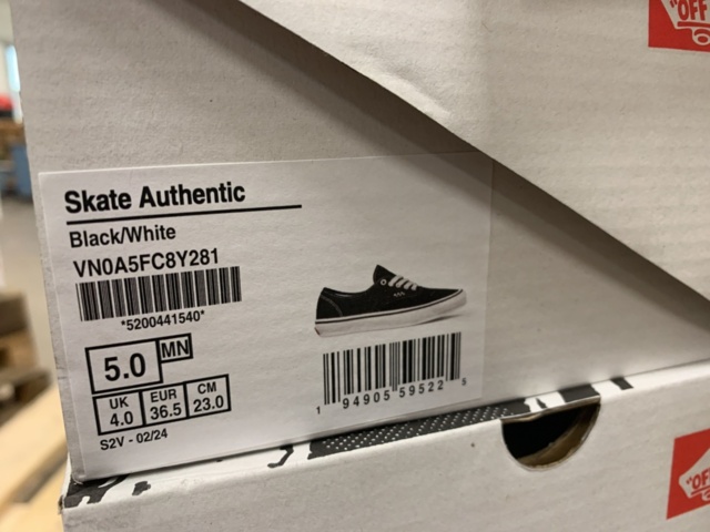 1407894-4 Skor Vans Skate Authentic, Strl 36,5