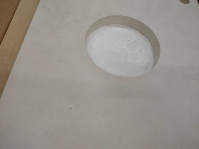 1408151-2 Stenskiva i kalksten - Duobad, 56,5 x 47 x 3 cm