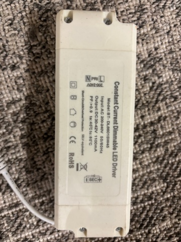 1372430-2 LED-paneler med drivdon – 48W 6000K