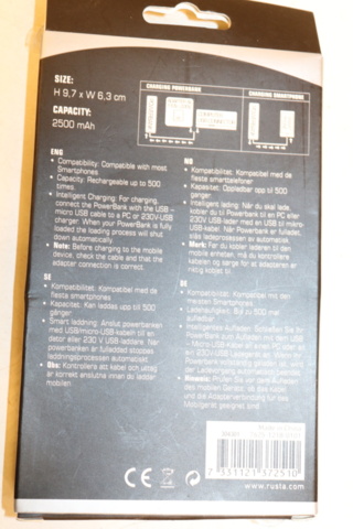 1300809-4 Elektronikartiklar/powerbanks