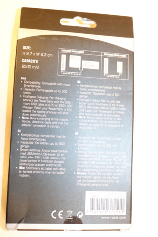 1300809-6 Elektronikartiklar/powerbanks