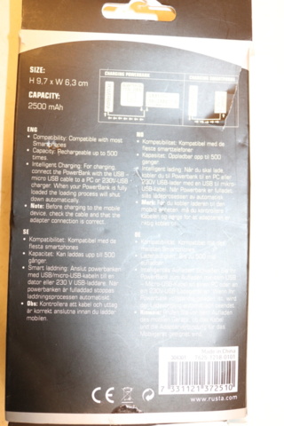 1300809-8 Elektronikartiklar/powerbanks