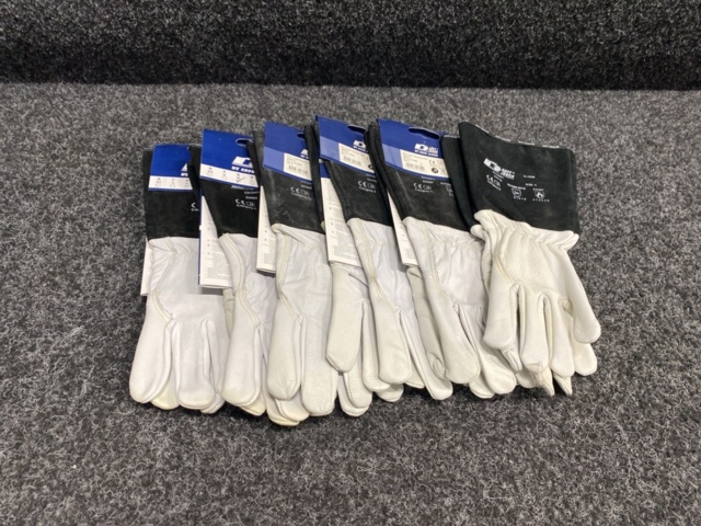 1408238-1 6 st Svetshandskar Softtouch getskinn, Strl 8