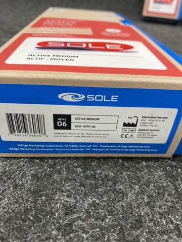 1408350-3 3 st par illäggsulor, Strl US 6