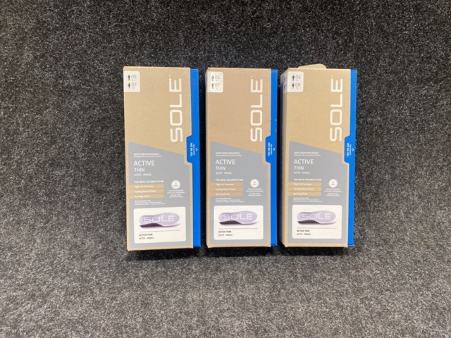 1408357-1 3 st par iläggssulor, Strl US 5 & 6