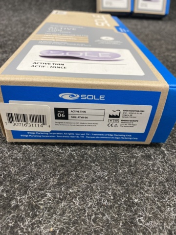 1408358-3 3 st par iläggssulor, Strl US 6