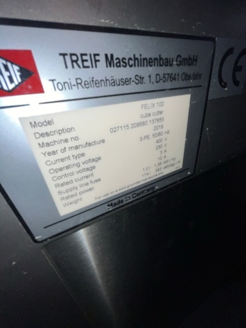 1291135-3 Dicing and slicing machine Treif Felix 100