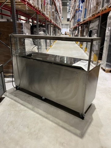 1291140-3 Specialgjord Värmebänk med Elplattor och värmelådor 2000x700x950