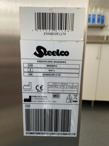 1390220-7 Endoskopdiskmaskin, Steelco Endoscope Washer EW1