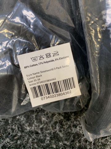 1409031-3 6 st 3-pack Strumpor, Strl 35-39