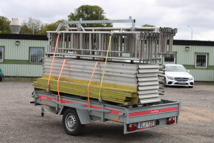 1409880-3 HAKI-aluminiumställning inkl släpvagn -2022